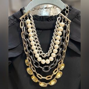 13” to 15” adjustable necklace, stunning necklace dress up or down